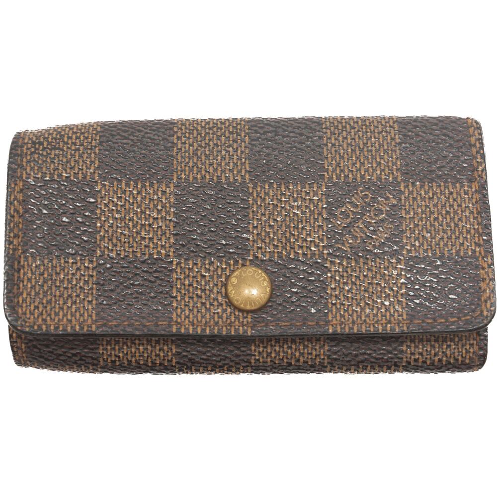 Authentic Louis Vuitton Damier Ebene Multicles 4 Key Holder 2006 France